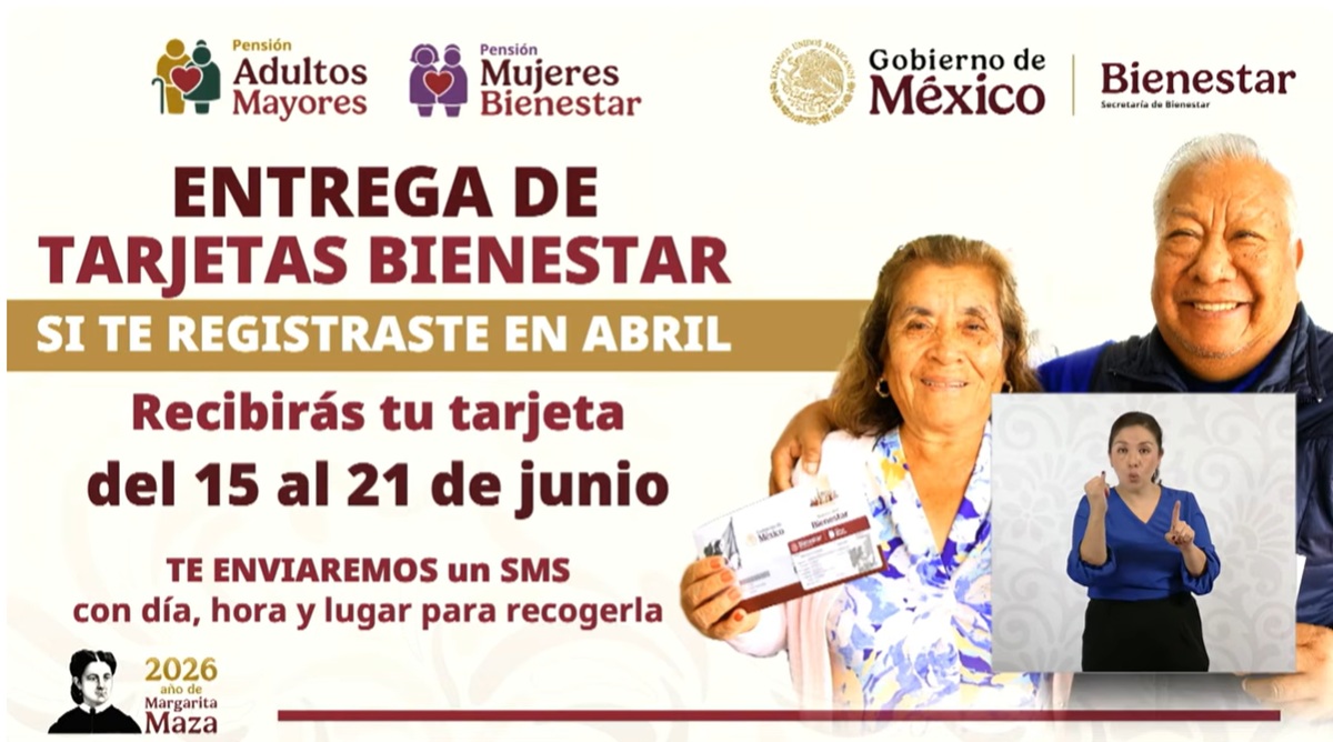 Información sobre la entrega de tarjetas el Bienestar