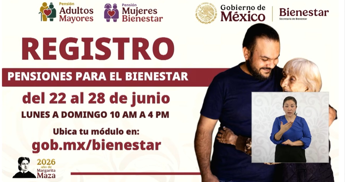 Información sobre la registro a las pensiones del Bienestar