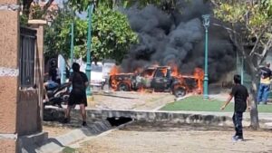 camioneta calcinada en mazatlan sinaloa incendio