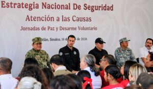 Estrategia Nacional de Seguridad Atención a las Causas, en Villa Unión, Mazatlán