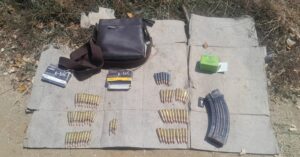 Cargador y cartuchos asegurados en Mazatlán