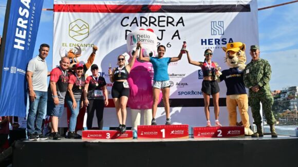Más de 350 corredores participan en la Carrera Roja 2026 de Cruz Roja Mazatlán