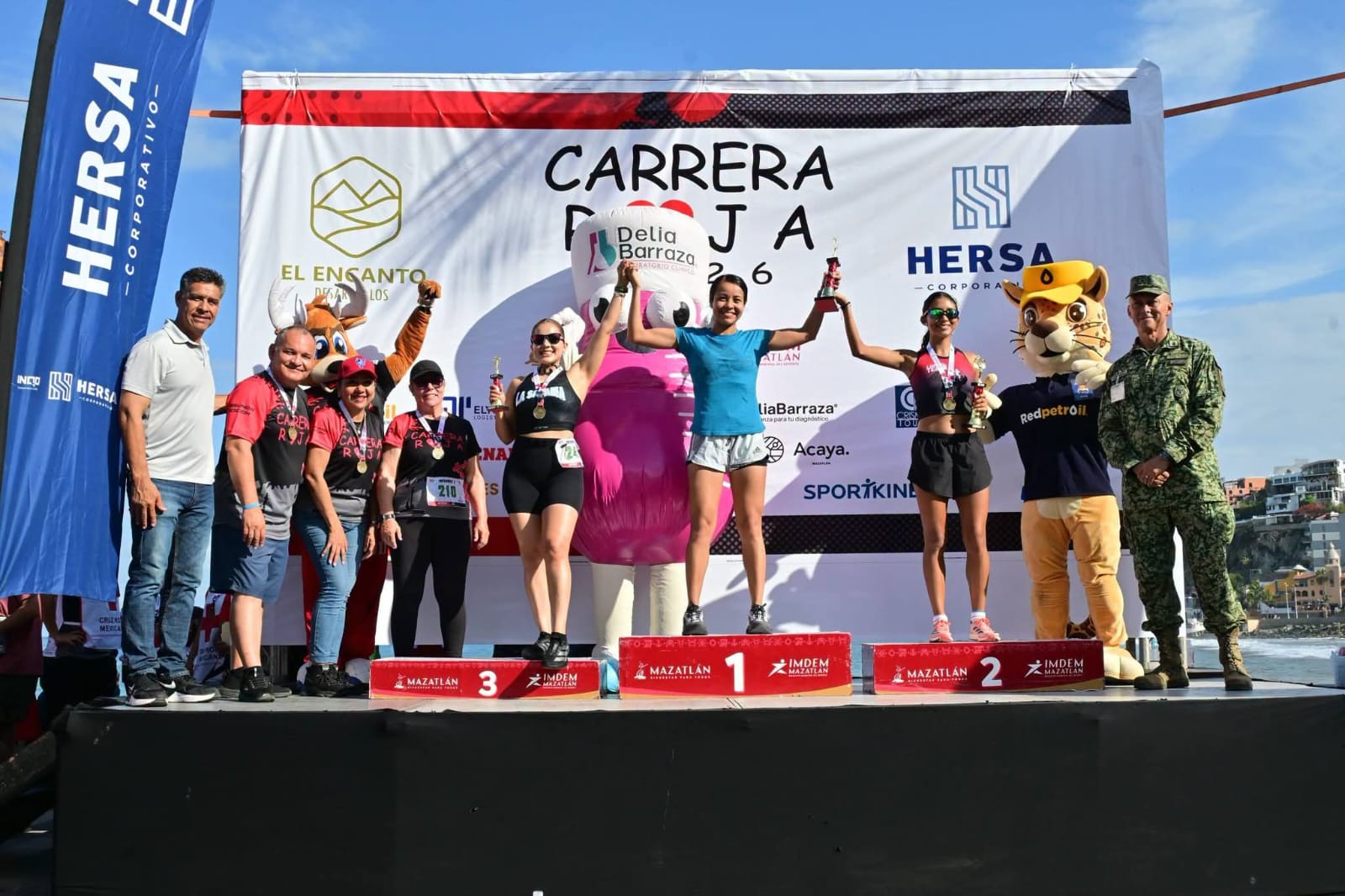 Más de 350 corredores participan en la Carrera Roja 2026 de Cruz Roja Mazatlán