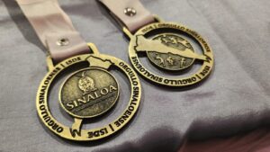 "Carrera por la vida" medallas