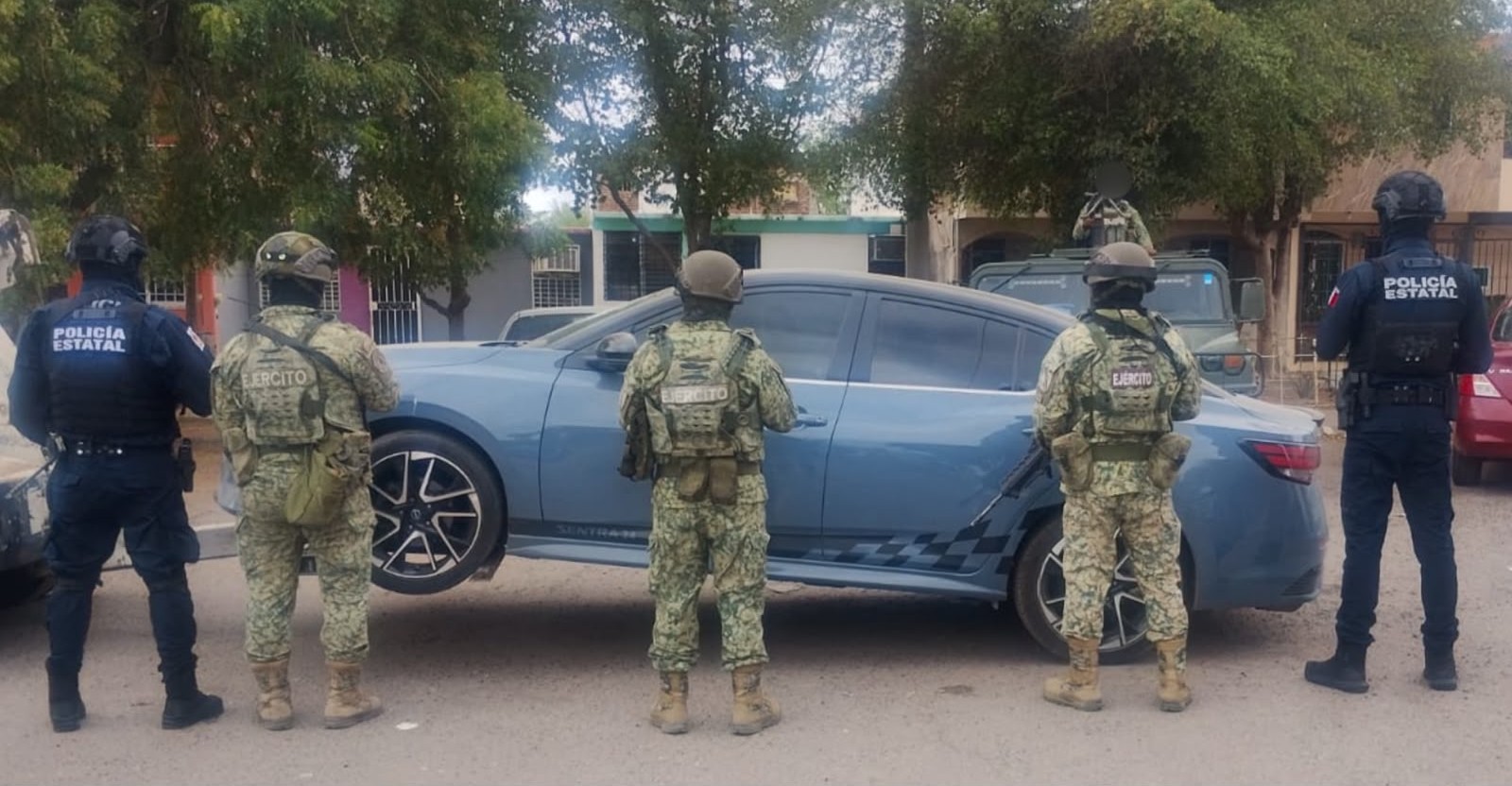 Carro asegurado en Culiacán