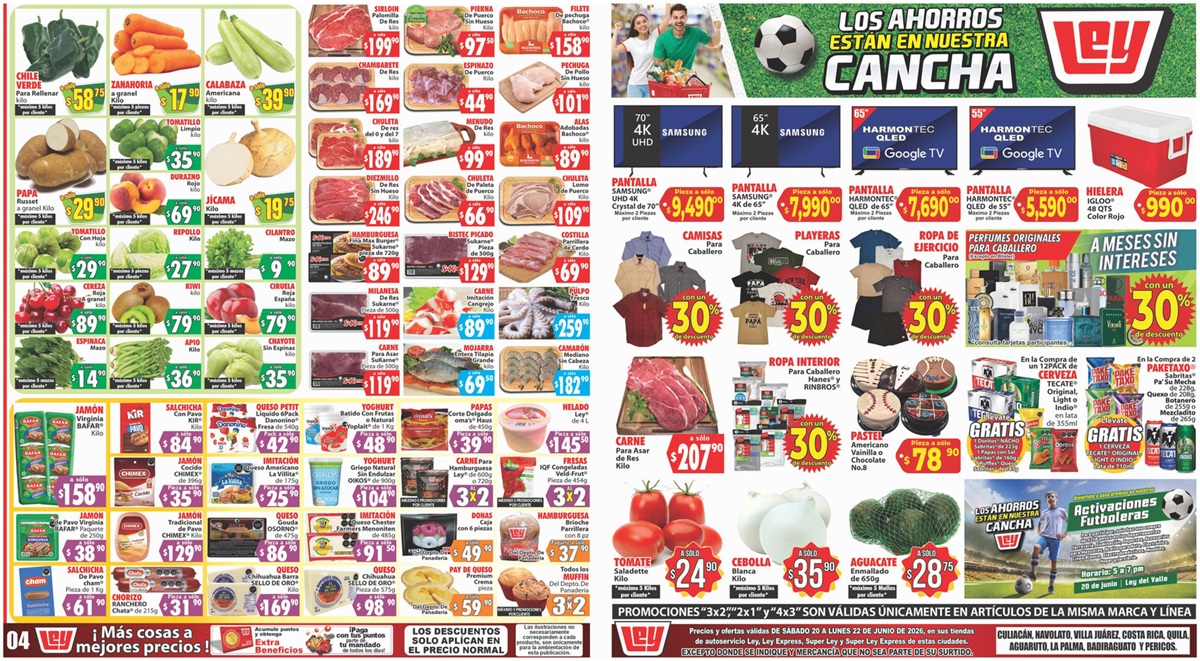 Ofertas de Casa Ley del 20 al 22 de junio