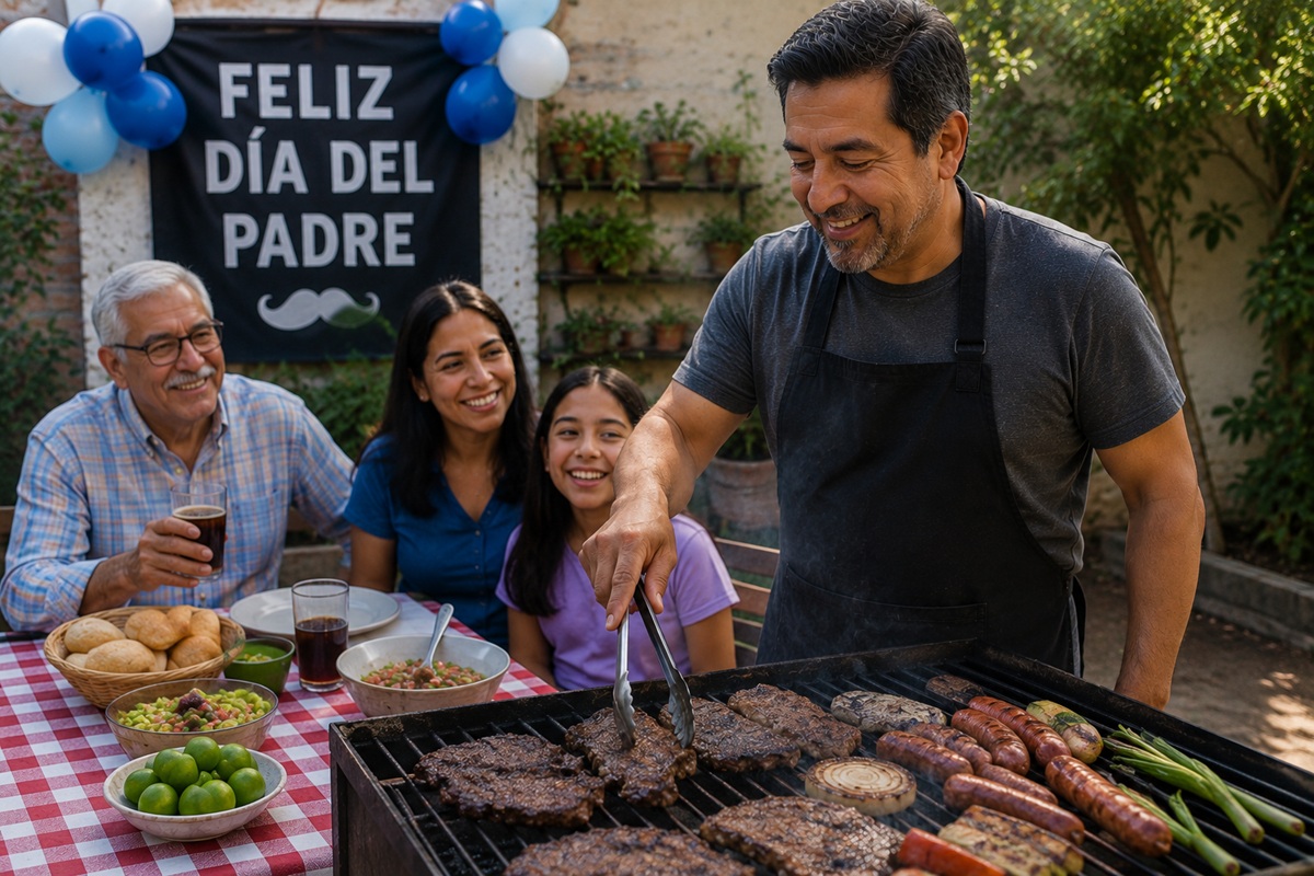 Celebración del Día del Padre con carnita asada