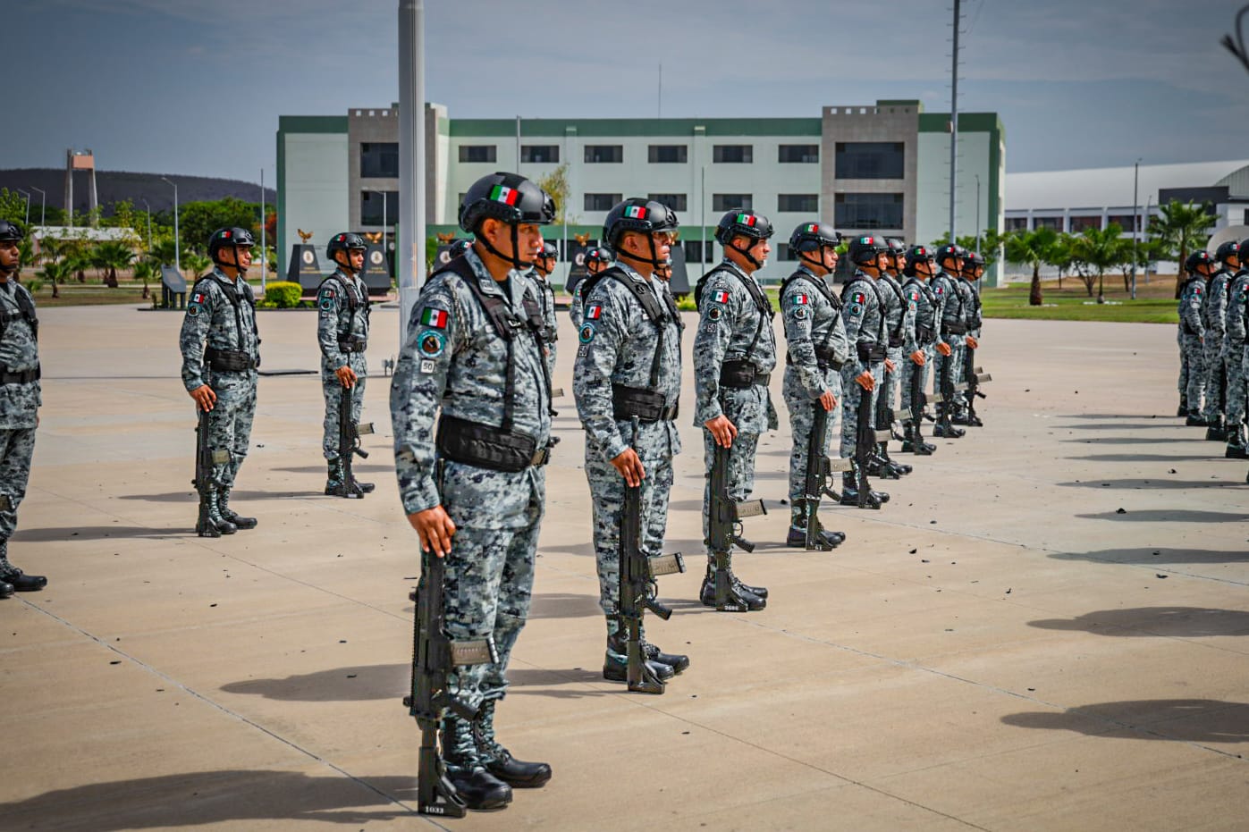 Ceremonia por el aniversario de la Guardia Nacional en El Sauz, Culiacán
