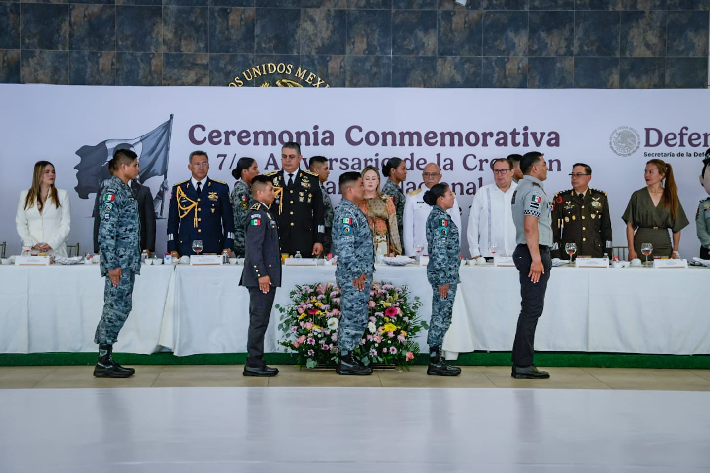 Ceremonia por el aniversario de la Guardia Nacional en El Sauz, Culiacán