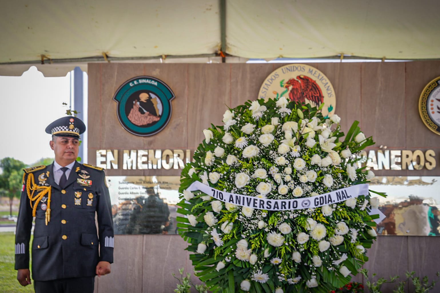 Ceremonia por el aniversario de la Guardia Nacional en El Sauz, Culiacán