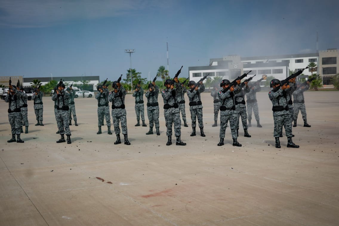 Ceremonia por el aniversario de la Guardia Nacional en El Sauz, Culiacán