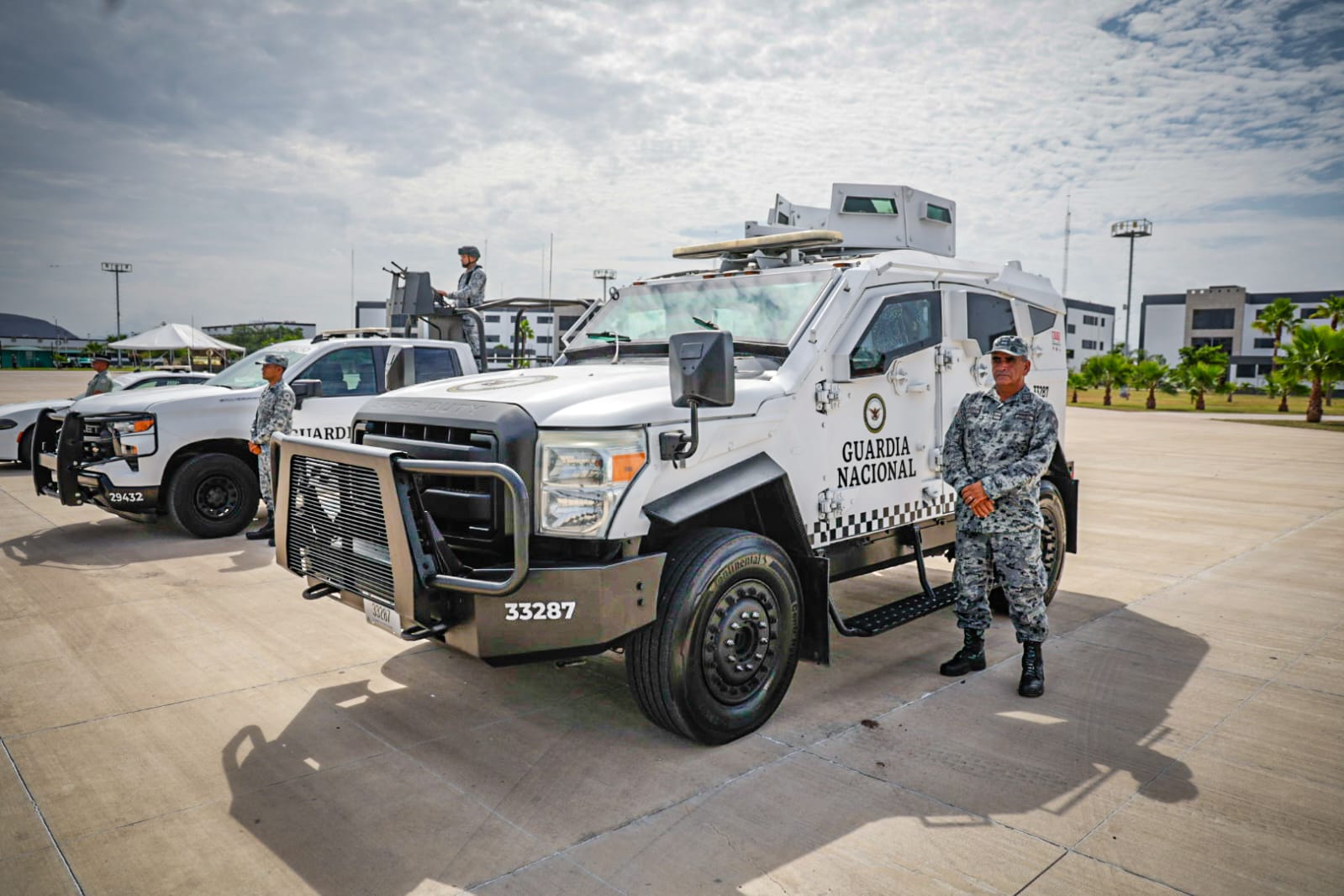 Ceremonia por el aniversario de la Guardia Nacional en El Sauz, Culiacán