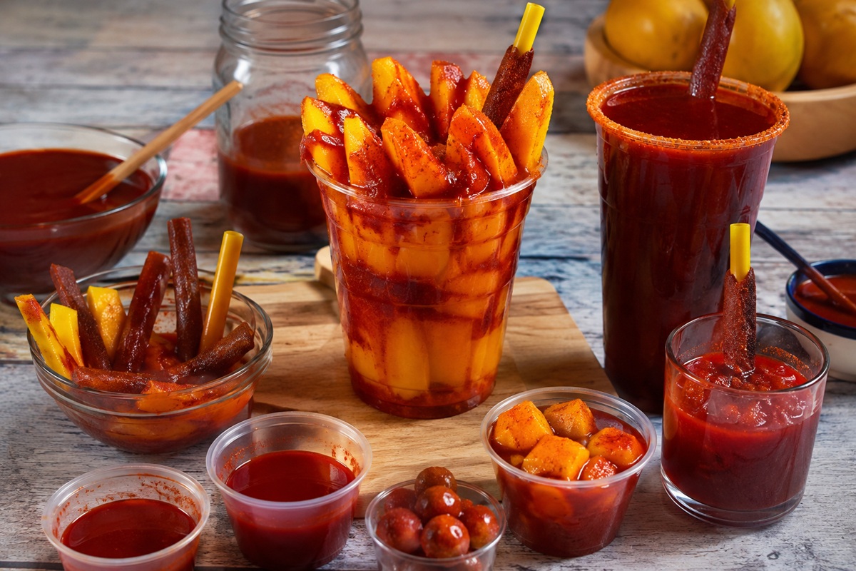 Chamoy en diferentes presentaciones