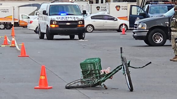 Muere ciclista arrollado en el Mercado de Abastos de Culiacán
