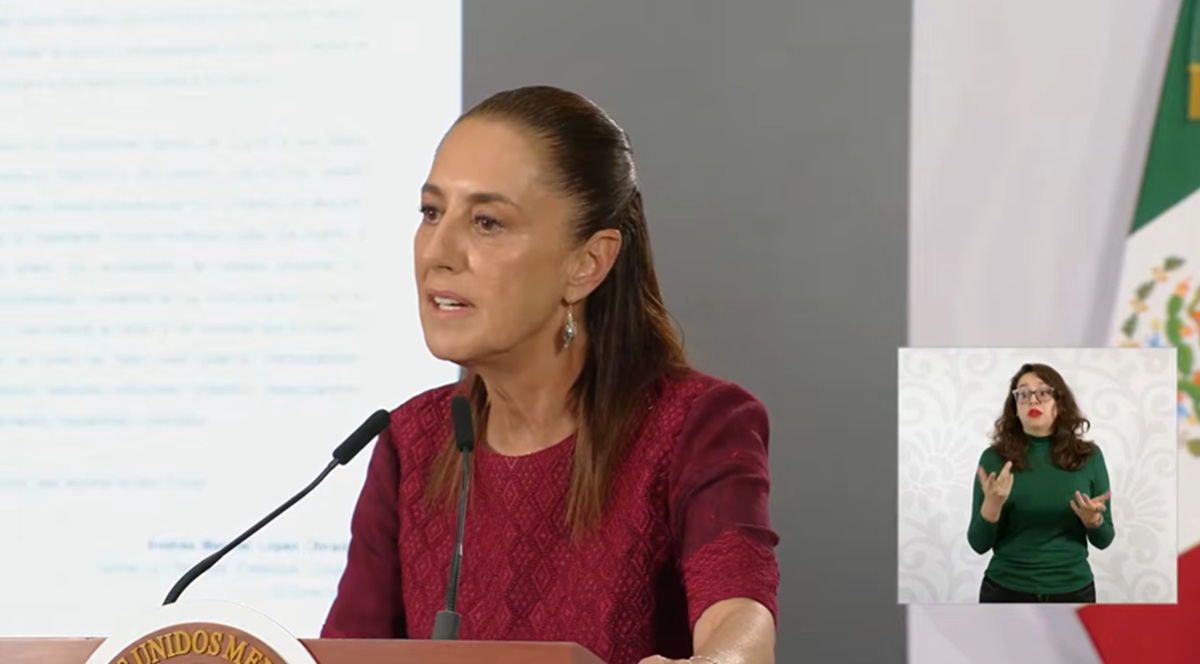 Claudia Sheinbaum en conferencia 'mañanera'