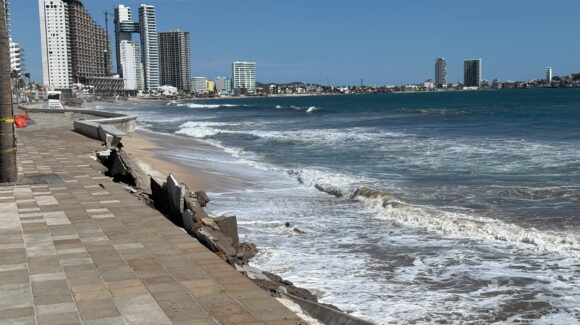 Comenzarán la próxima semana rehabilitación del Malecón de Mazatlán, Sinaloa tras deslave; harán diagnóstico completo