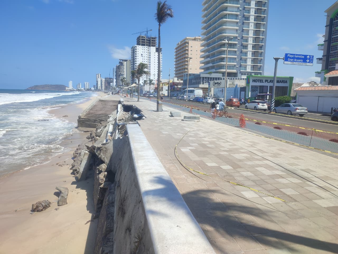 Colapso del Malecón de Mazatlán