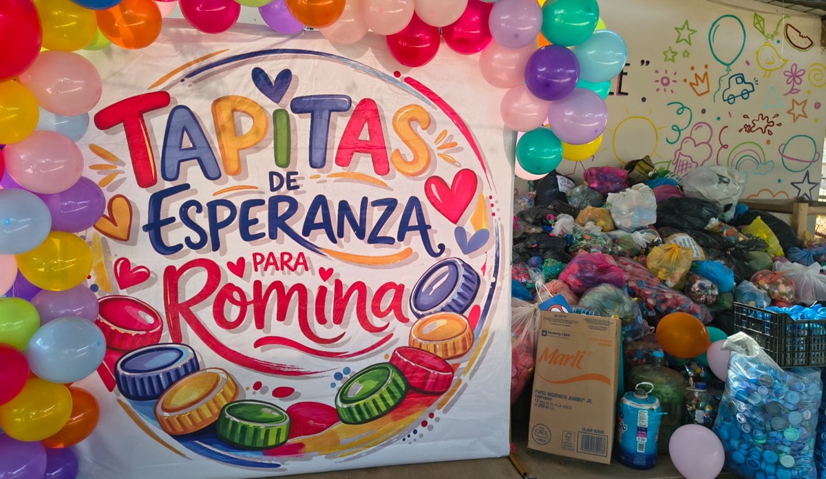 Colecta de tapas para apoyar tratamiento contra el cáncer de Rómina, en Mazatlán
