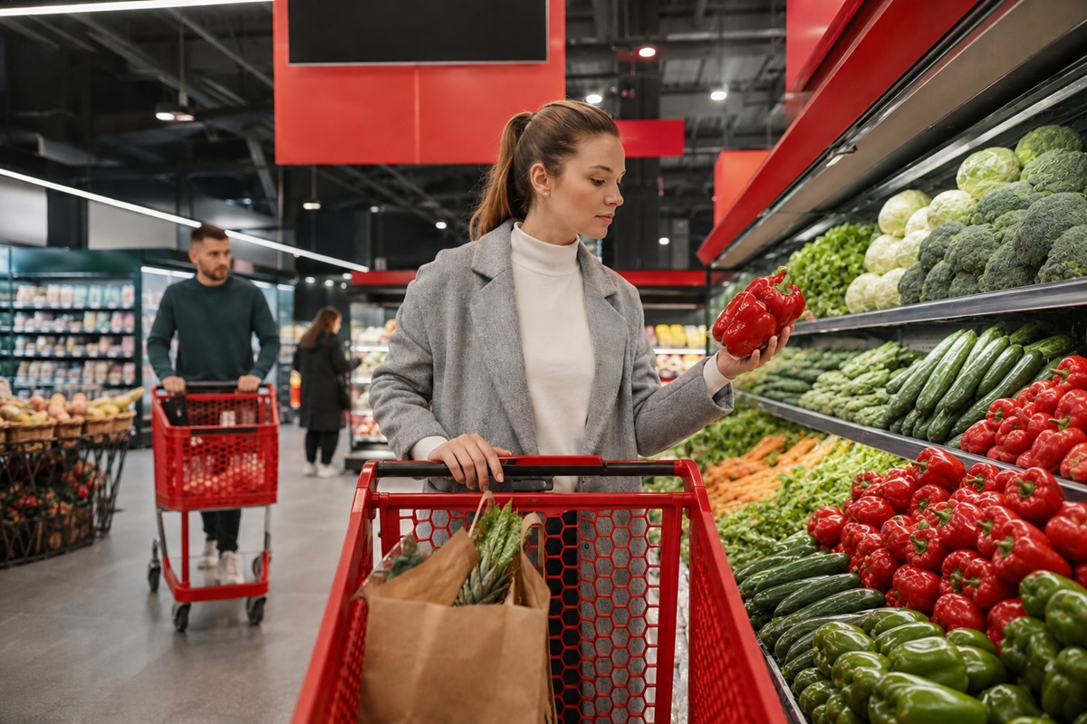Compras de frutas y verduras en Casa Ley