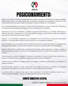 Comunicado del PRI