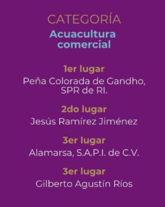 Conapesca entrega el Premio a la Pesca y Acuacultura Sustentable