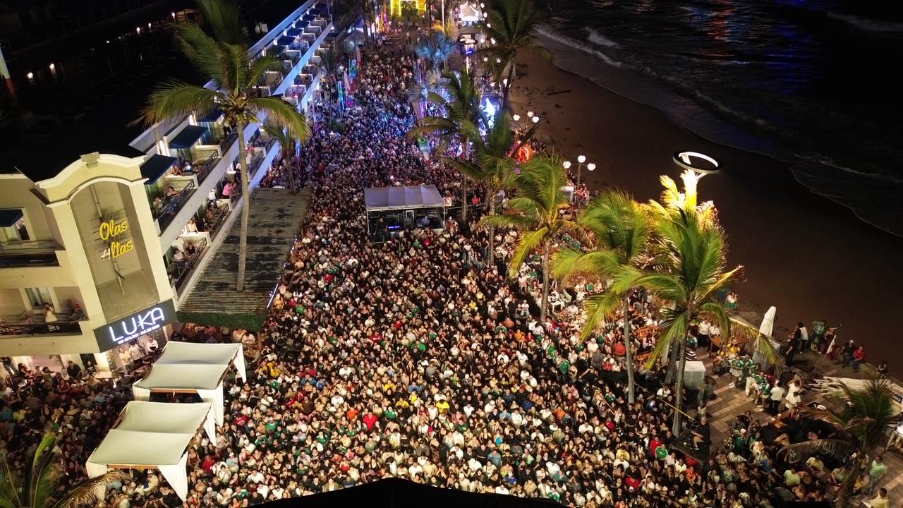 Concierto de Guaynaa en Mazatlán, La fiesta del futbol