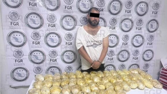 Detienen a hombre con más de 21 kilos de metanfetamina en Sonora