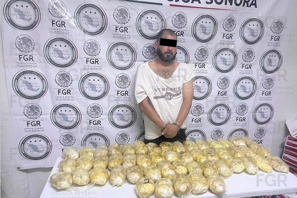 Conductor de la unidad donde se transportaba la droga fue puesto a disposición de las autoridades.