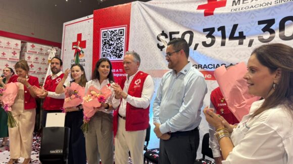Cruz Roja Sinaloa supera meta y recauda más de 50 millones de pesos en colecta anual