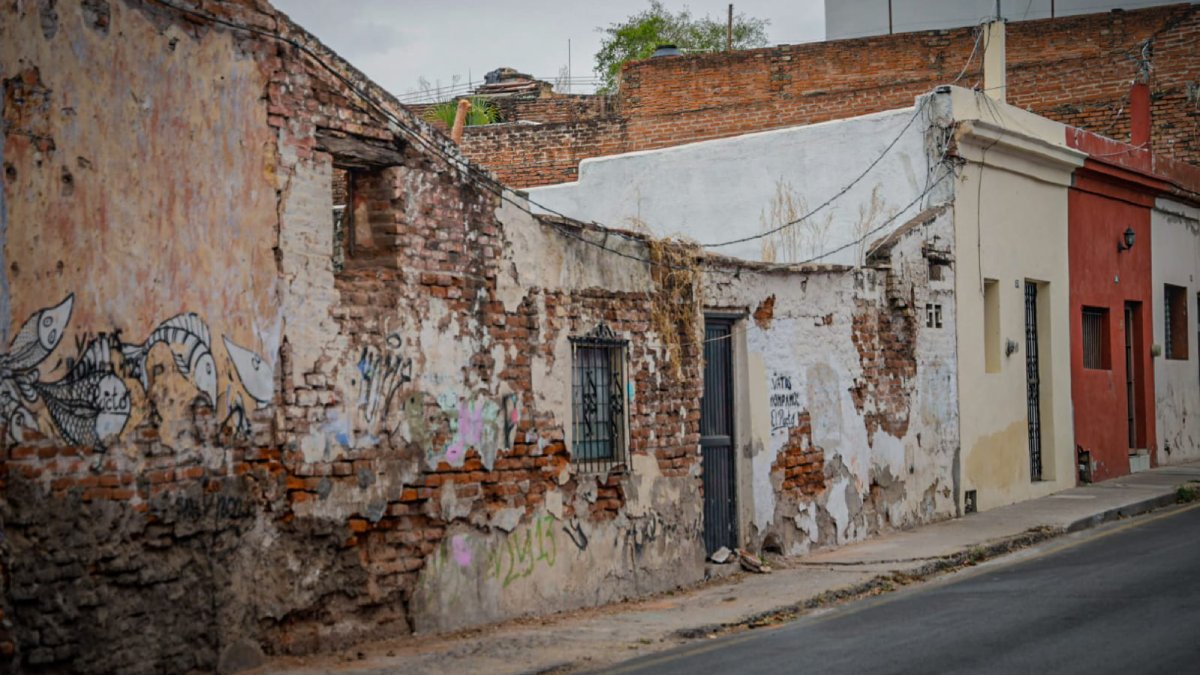 derrumbe de casonas en culiacan lugar