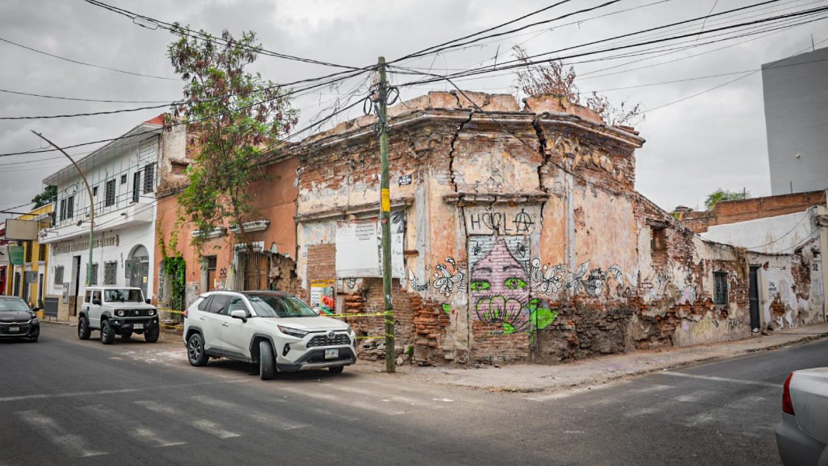 derrumbe de casonas en culiacan sinaloa