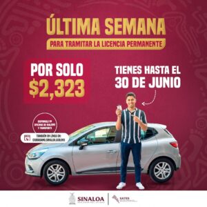 descuentos licencias en sinaloa
