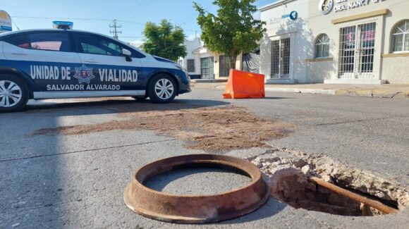 Japasa llama a reportar alcantarillas en mal estado para prevenir accidentes y daños en Salvador Alvarado, Sinaloa