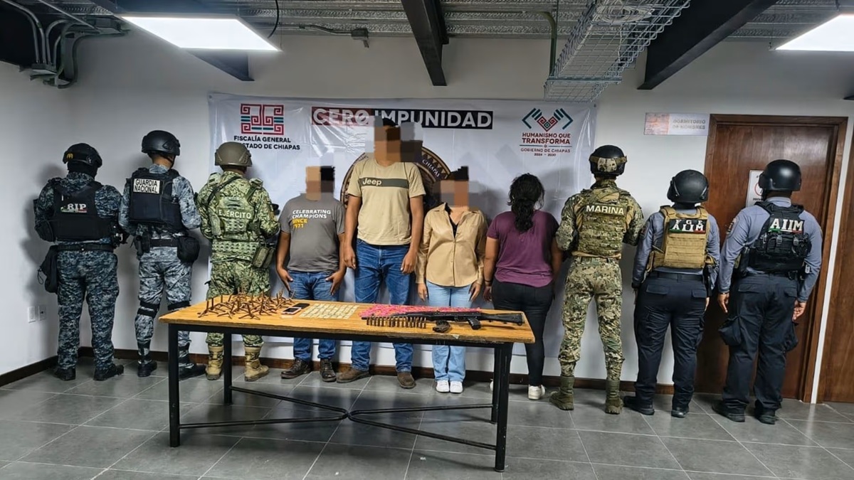 Detención de operador del Cártel de Sinaloa, en Chiapas