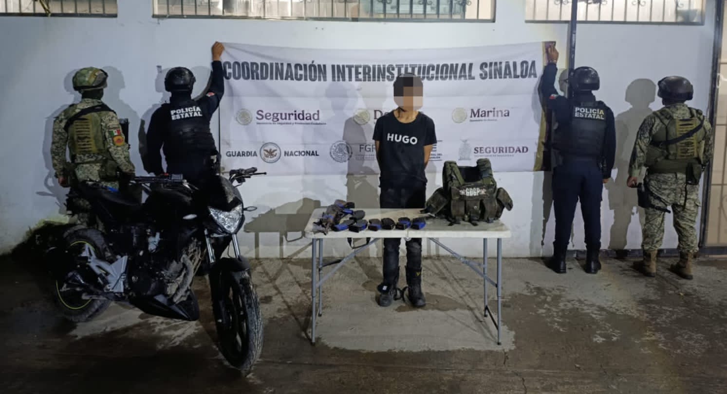 Detienen a hombre armado en Escuinapa