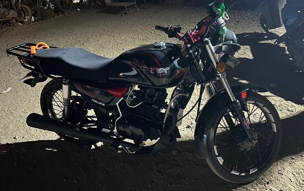 Motocicleta con reporte de robo