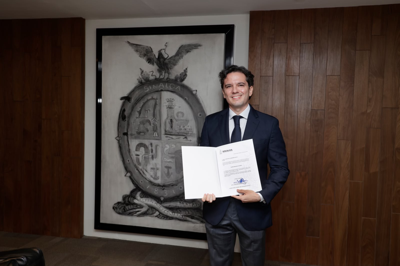 Diego Armando Aguerrebere Espitia, nuevo secretario de Economía en Sinaloa