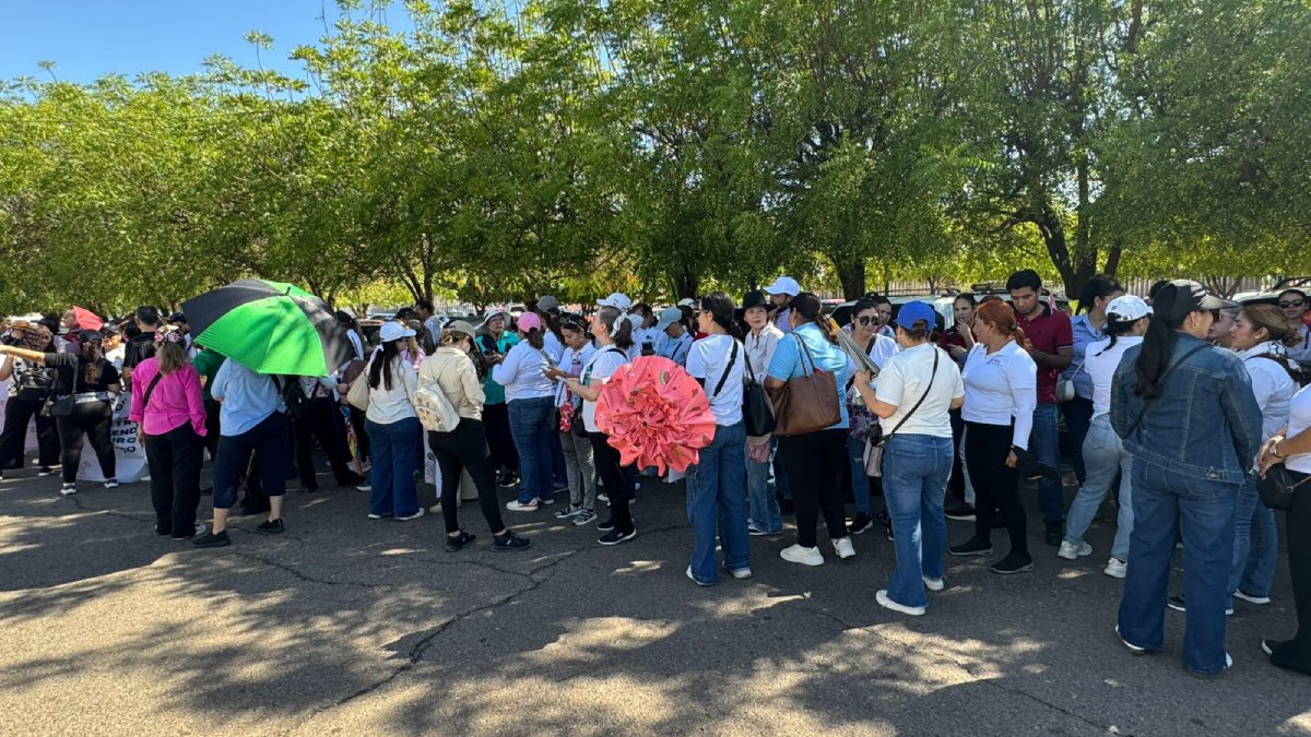 docentes del snte 27 se manifiestan en culiacan lugar