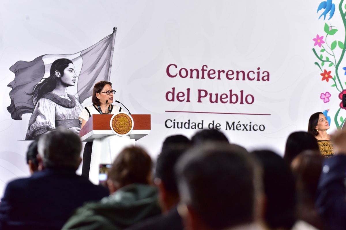 Emilia Calleja, titular de la CFE en conferencia 'mañanera'