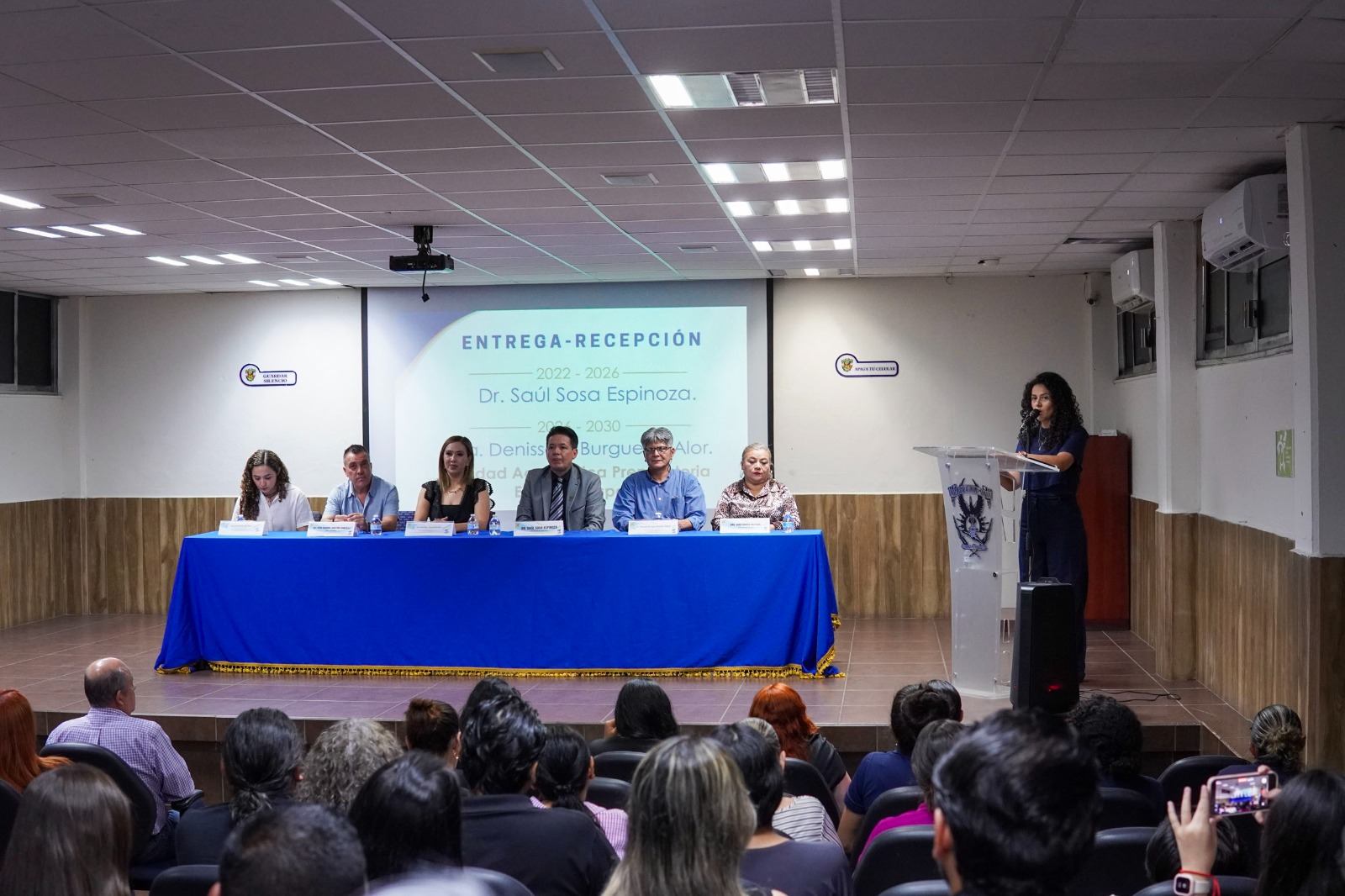 Entrega recepción de la preparatoria Emiliano Zapata de la UAS