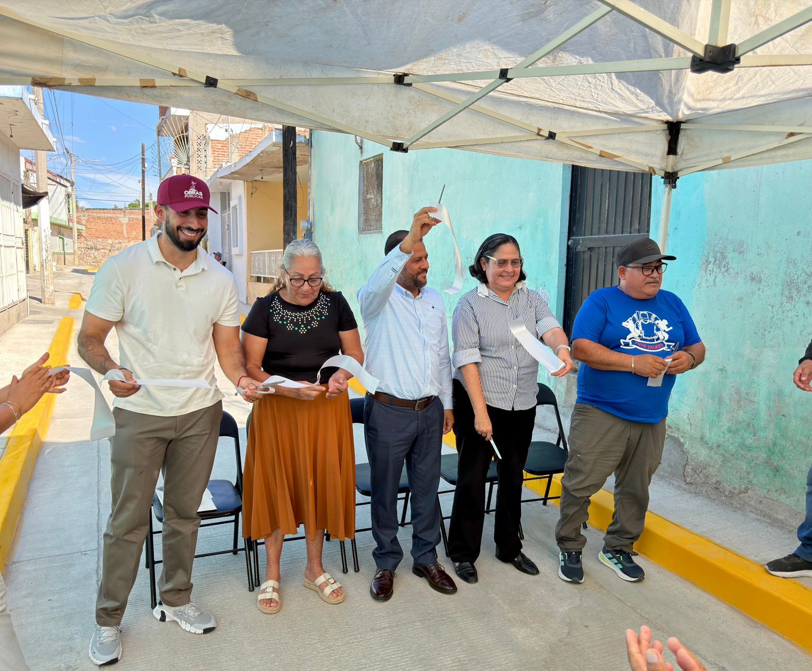 Entregan pavimentación en el callejón Nuevo León, en Mazatlán