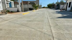 entregan pavimentacion y redes hidrosanitarias en la colonia rincon de mazatlan calle