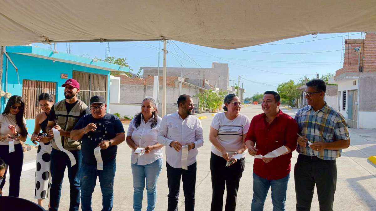 entregan pavimentacion y redes hidrosanitarias en la colonia rincon de mazatlan