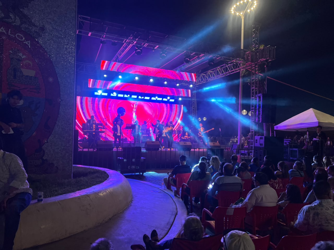 Escenario de Las Grandes Bandas conquista en el Día de la Música en Mazatlán