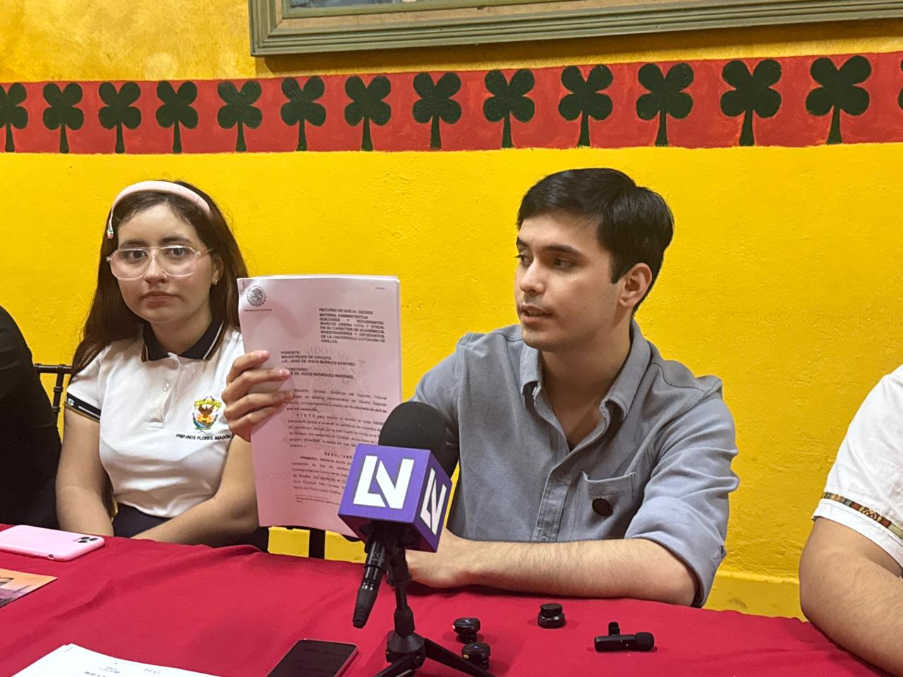 Estudiantes de la UAS destacan avance judicial en disputa por elecciones de consejeros universitarios