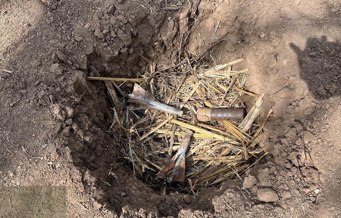 Explosivos asegurados al sur de Sinaloa