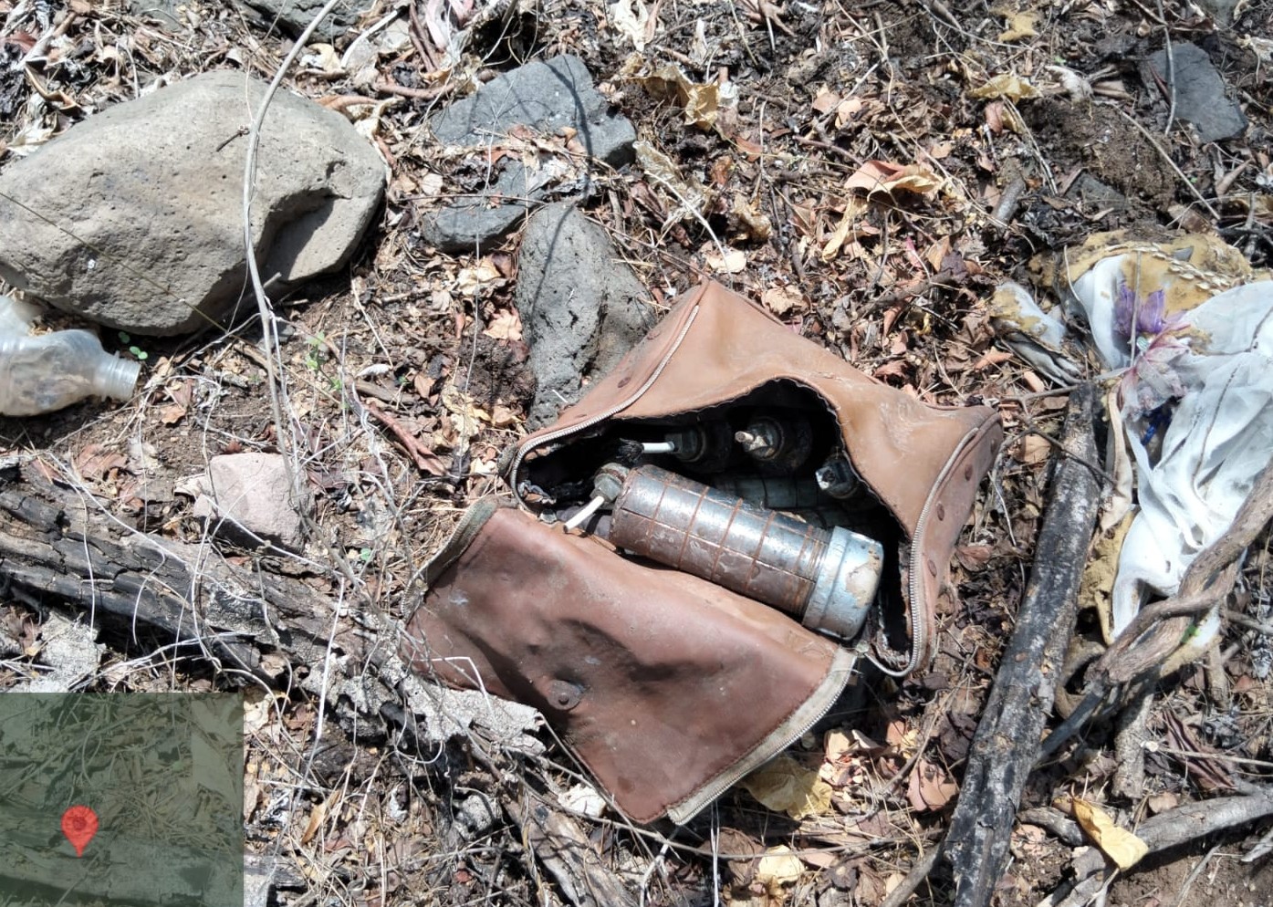 Explosivos asegurados en San Ignacio