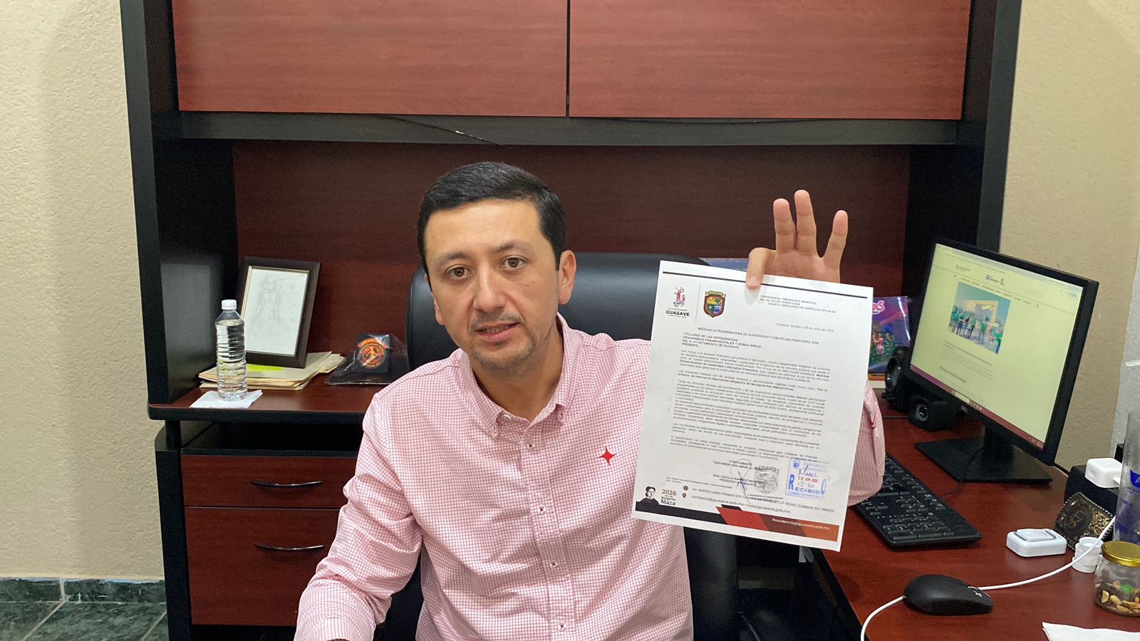 Feliciano Valle Sandoval, secretario del Ayuntamiento de Guasave