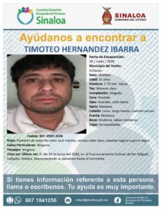 Timoteo fue 'levantado' en Culiacán