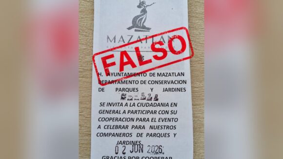 ¡Cuidado! Alertan en Mazatlán, Sinaloa, por folletos falsos que piden dinero a nombre de Parques y Jardines